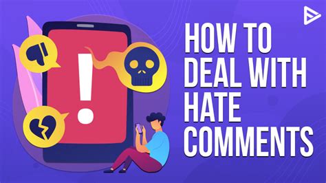 How do influencers deal with hate comments?