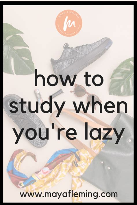How do lazy people study?
