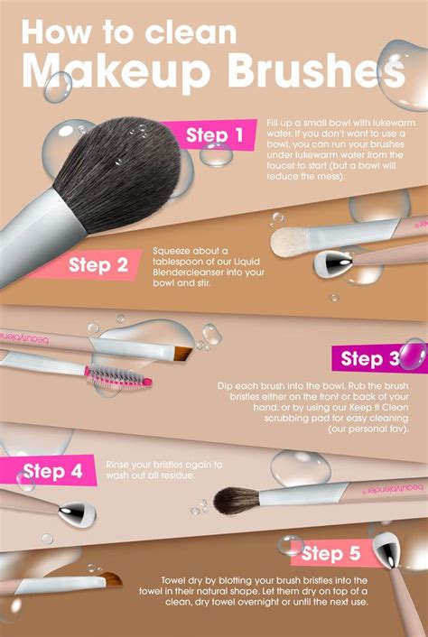 How do makeup artists keep their brushes clean?