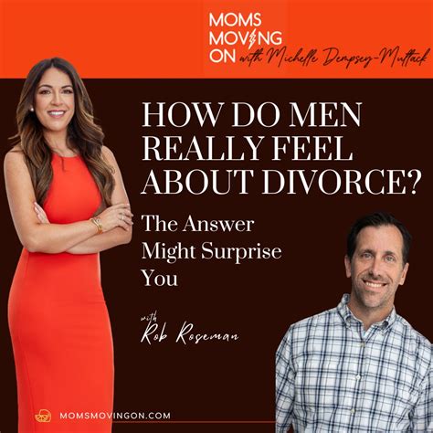 How do men feel after a divorce?