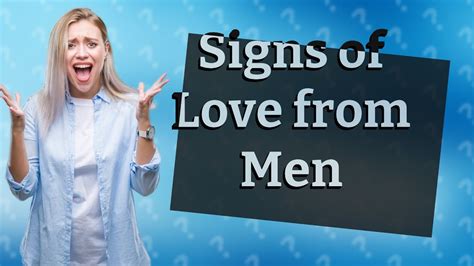 How do men show love?