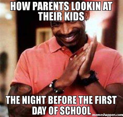 How do parents feel on the first day of school?