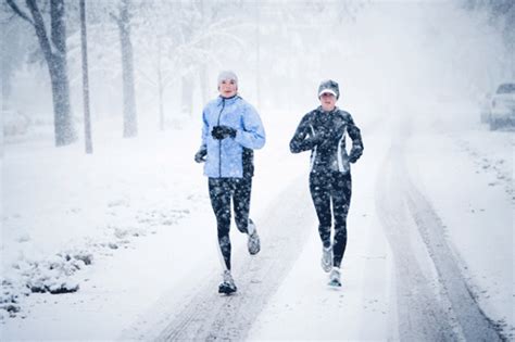 How do people run in winter?