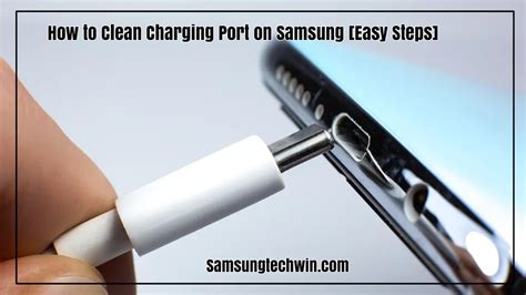 How do professionals clean charging ports?
