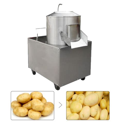 How do restaurants peel potatoes?