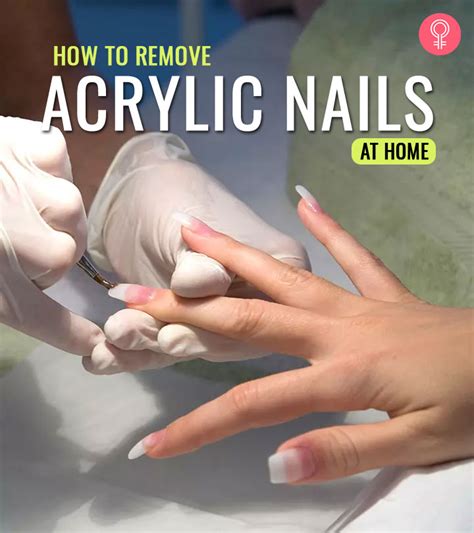 How do salons remove acrylic nails?