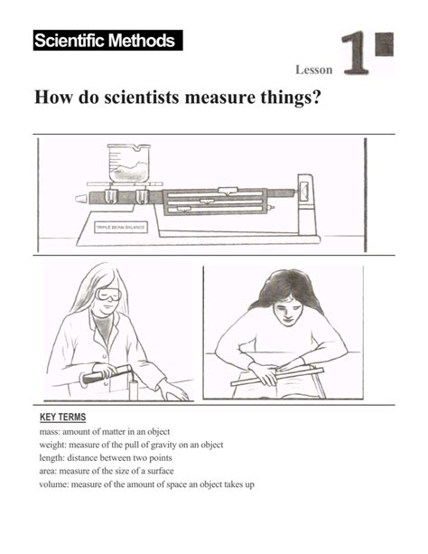 How do scientists measure objects?