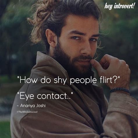 How do shy people flirt?