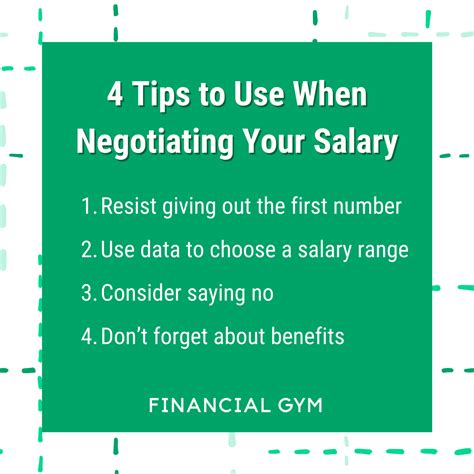How do starters negotiate salary?