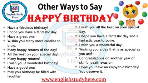 How do the British say happy birthday?