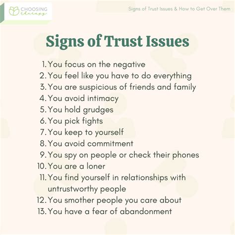 How do therapists treat trust issues?