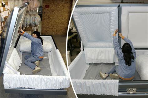 How do they fit tall people in coffins?