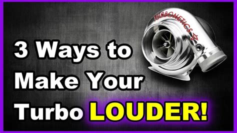 How do turbos make noise?