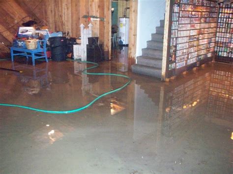 How do you absorb water in a flooded basement?