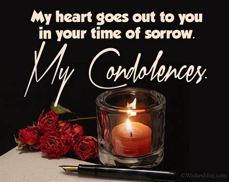 How do you accept condolences?