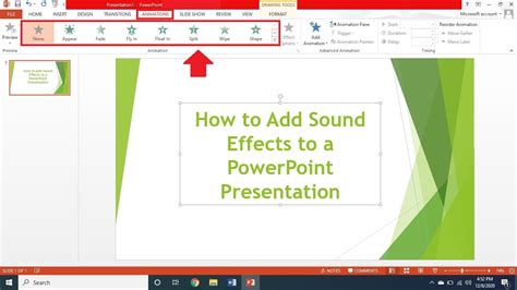 How do you add a chime sound in PowerPoint?