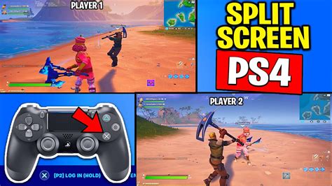 How do you add a split screen controller to PS4?