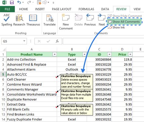 How do you add comments to a cell?