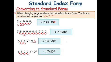 How do you add indices in standard form?