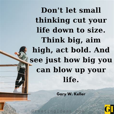 How do you aim big in life?