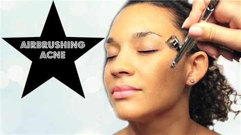 How do you airbrush acne?