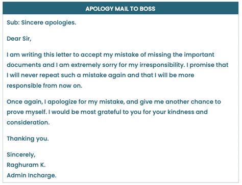How do you apologize for a mistake?