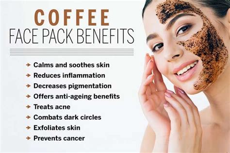 How do you apply coffee to your face?