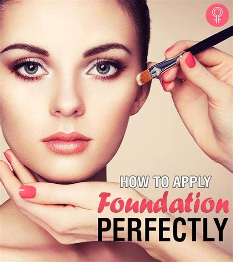 How do you apply foundation perfectly?
