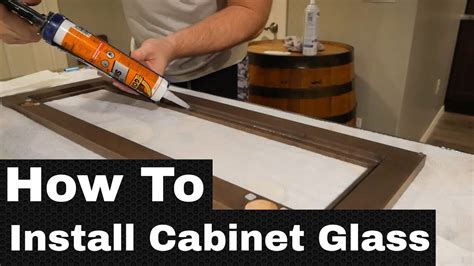 How do you apply glass to wood?