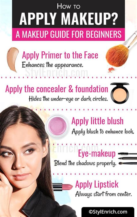 How do you apply makeup first?