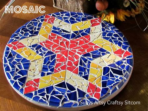 How do you apply mosaic to glass?
