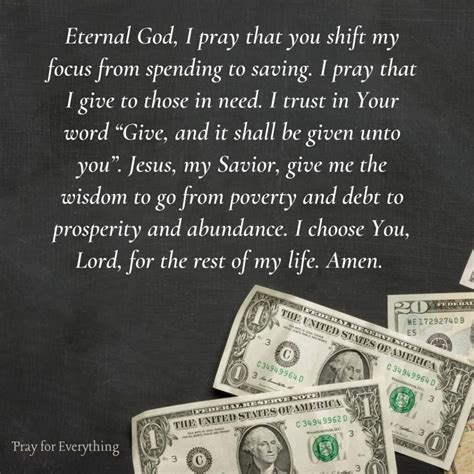 How do you ask God for financial freedom?