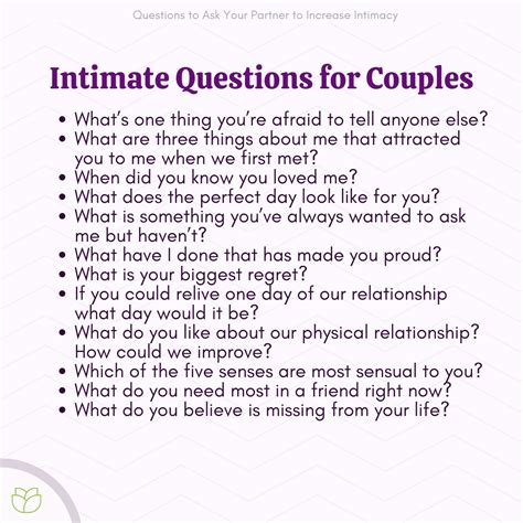 How do you ask for physical intimacy?