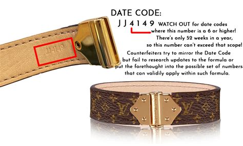 How do you authenticate a LV bracelet?