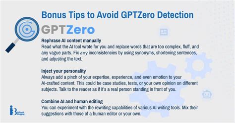 How do you avoid GPTZero detection?