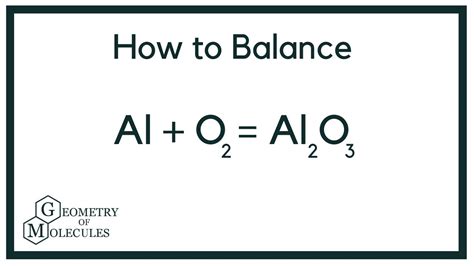 How do you balance al2o3?