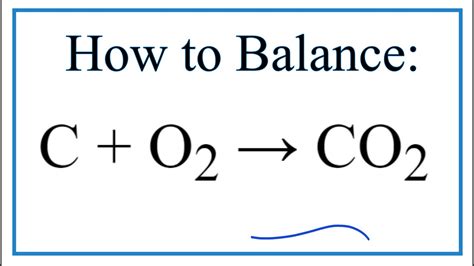 How do you balance co2?