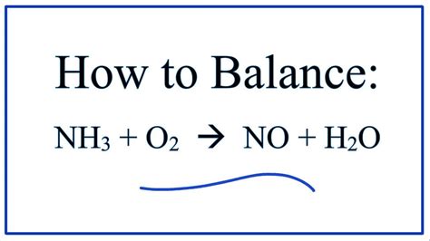 How do you balance nh3 o2?