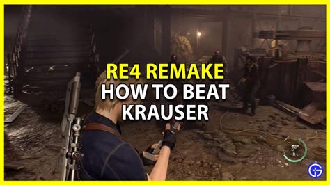 How do you beat Krauser re4 remake without a knife?