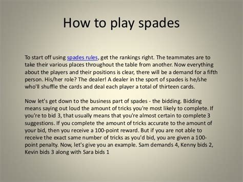 How do you beat someone in spades?