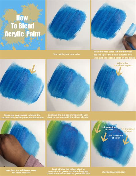 How do you blend paint for beginners?