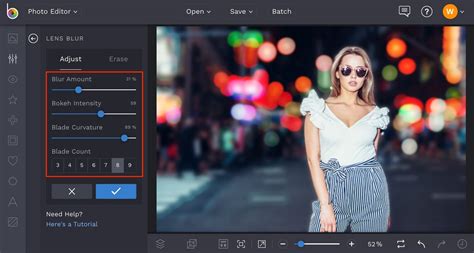 How do you blur the background in Publisher?