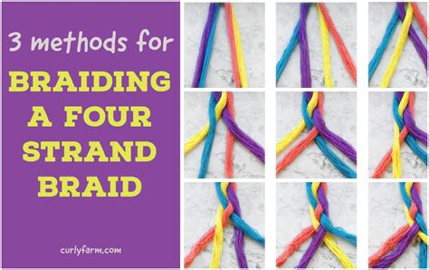 How do you braid 4 ways?