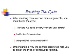 How do you break an argument cycle?