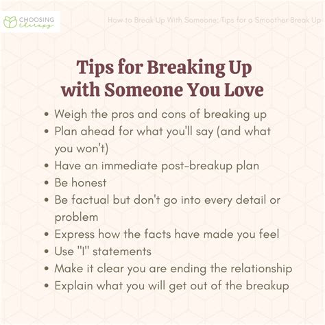 How do you break up with someone you still love?