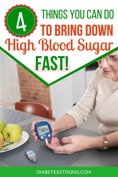 How do you bring blood sugar down quickly?