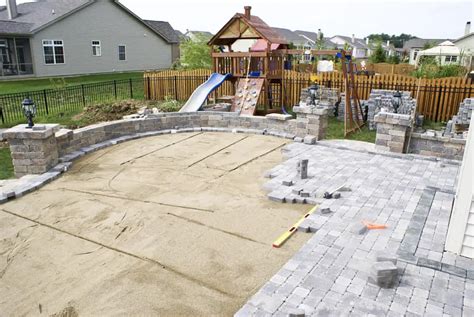 How do you build a patio without digging?