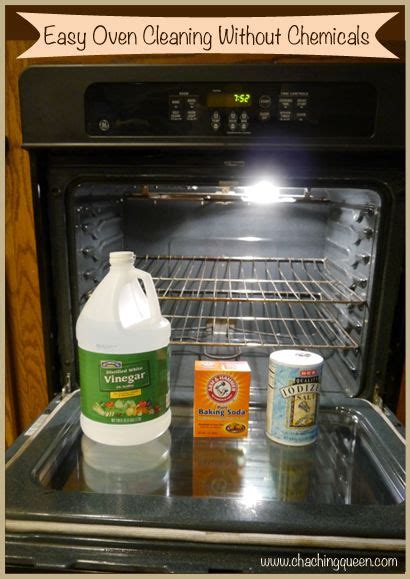 How do you burn off chemicals after cleaning an oven?