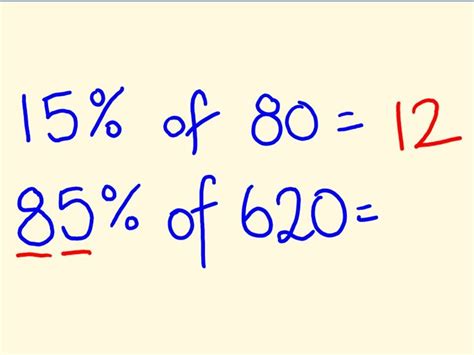 How do you calculate a percentage of a number easily?