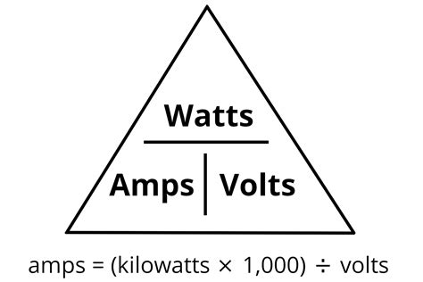 How do you calculate amps from kW?